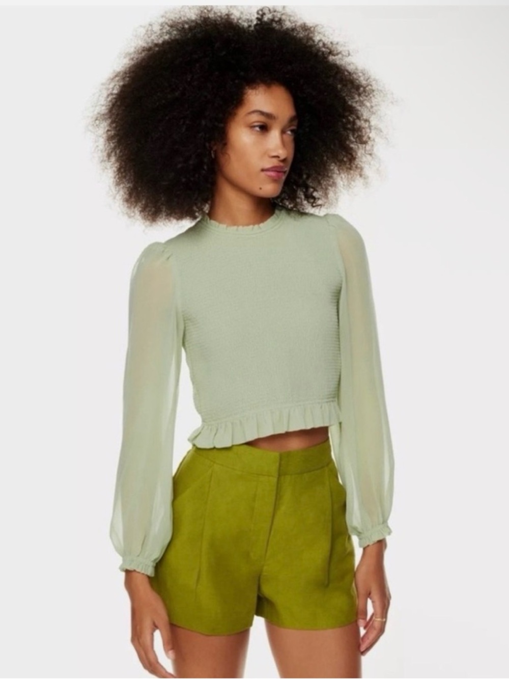 Aritzia Wilfred Tempest ruched top